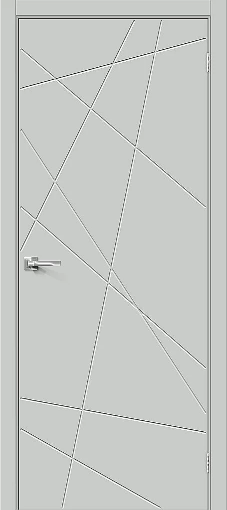 Фото Межкомнатная дверь Граффити-5.Д.П Grey Matt BR5455