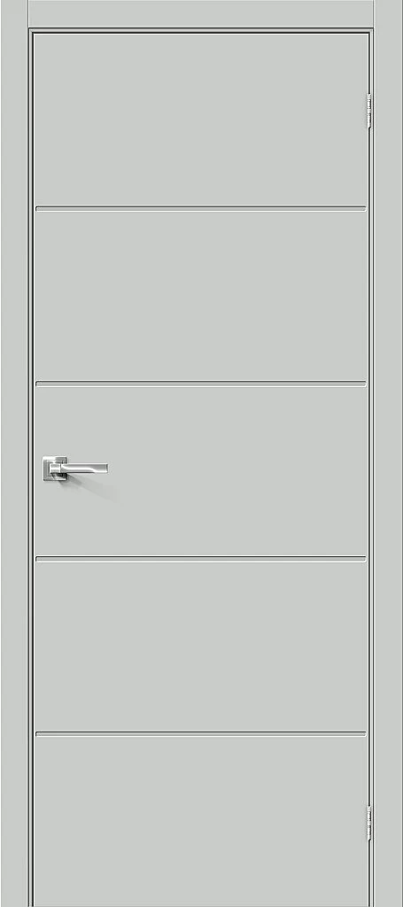 Фото Межкомнатная дверь Граффити-1.Д.П Grey Matt BR5459
