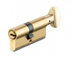 Цилиндровый механизм с вертушкой 164 SM/80 (35+10+35) mm латунь 5 кл.