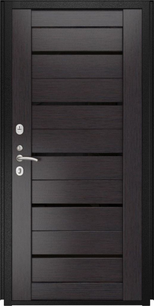 Входная дверь ДвериПРО L-45 СБ-1 (лак.черное, 16мм, венге) DPRO195825 внутренняя сторона