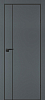 Межкомнатная дверь P-21  черный молдинг PET,  кромка ABS черная c 4-х ст. Графит матовый